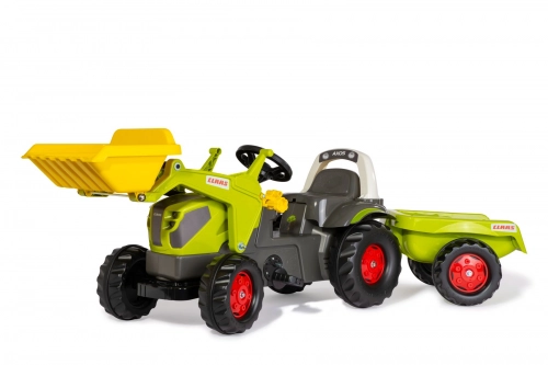 Pedāļu traktors ar kausu un piekabi RollyKid CLAAS AXOS 240 (2,5-5 gadiem) Vācija 025169