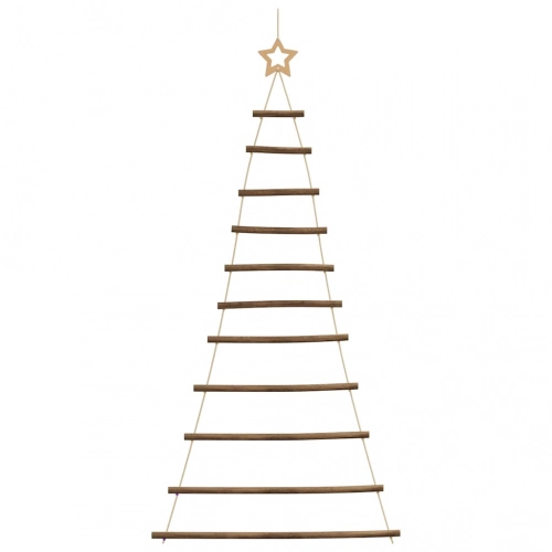 Piekārta Ziemassvētku Eglīte Ar Top Star 74X150 Cm Vidaxl