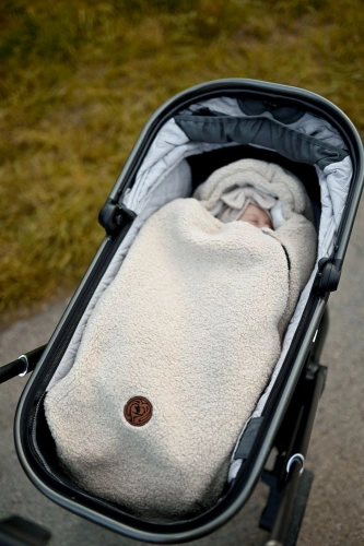 Bērnu ratu guļammaiss Alpaka Gray Sage