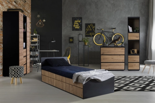 Plaukts Klups DALIA ANTHRACITE-OAK