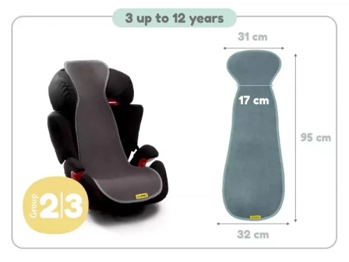 Pretsviedrēšanas Ieliktnis autosēdeklim 15-36 kg un ratiem AeroMoov Air Layer Lilac