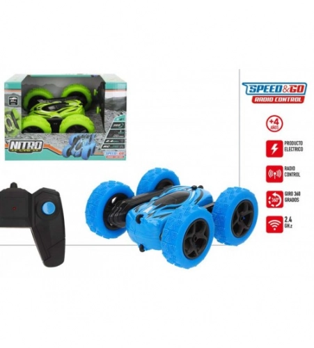 Radio vadāmā mašīna ar 360 ° rotāciju (baterijas) 17 cm 4+ CB39182