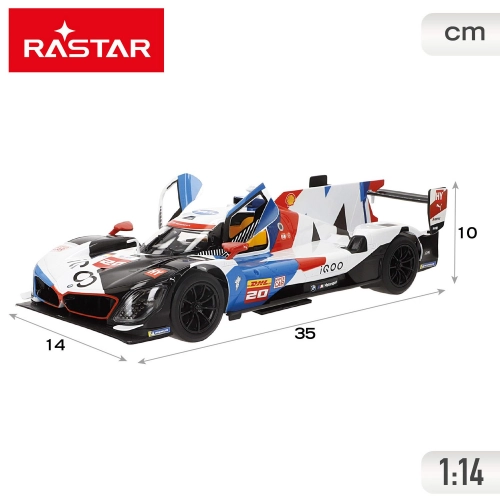 Radio vadāmā mašīna BMW V8 LMDH 1:14 (baterijas) Rastar 6 virzieni CB41325