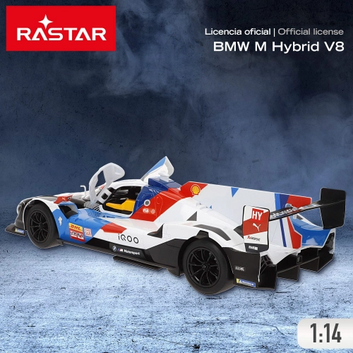 Radio vadāmā mašīna BMW V8 LMDH 1:14 (baterijas) Rastar 6 virzieni CB41325