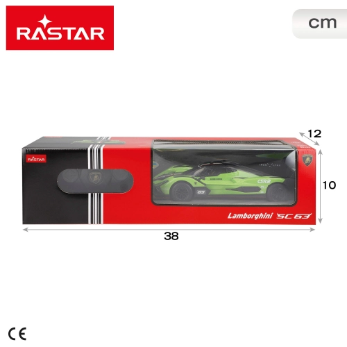 Radio vadāmā mašīna LAMBORGHINI SC63 LMDH 1:24 (baterijas) Rastar 4 virzieni, CB41329