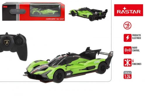 Radio vadāmā mašīna LAMBORGHINI SC63 LMDH 1:24 (baterijas) Rastar 4 virzieni, CB41329