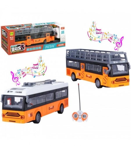 Radio vadāmāis trolejbuss vai autobuss (baterijas, skaņa, gaisma) 26 cm HW22085343