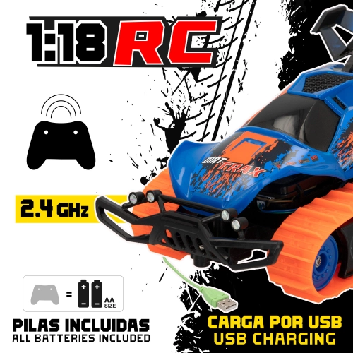 Радиоуправляемая машина с гусеничными колесами Dirt Trax 6 направ. USB 28 cm 6+ CB46802