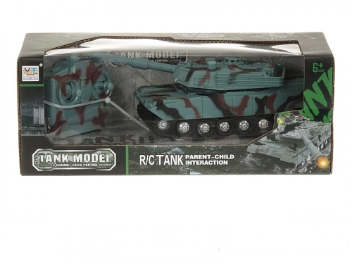 Radiovadāmais tanks (gaisma, skaņa, 4 virz.) ar USB uzlāde 23x9 cm 549517