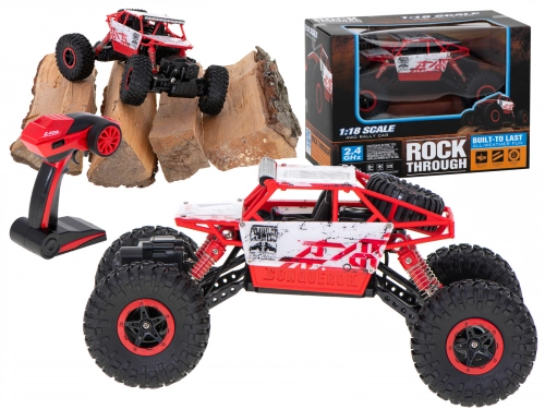 RC auto Rock Crawler HB 2.4GHz 1:18 sarkans