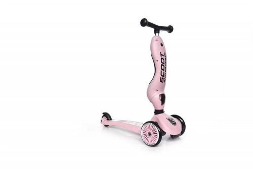 Scootandride Highwaykick 1 Jeździk i Hulajnoga 2w1 1-5 lat Rose + Canpol Babies Termoopakowanie