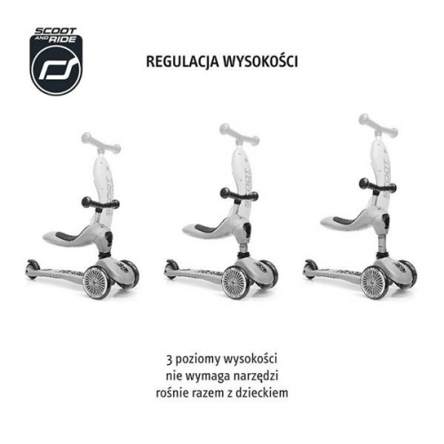 Scootandride Highwaykick 1 Jeździk i Hulajnoga 2w1 1-5 lat  Rose + Canpol Babies Termoopakowanie