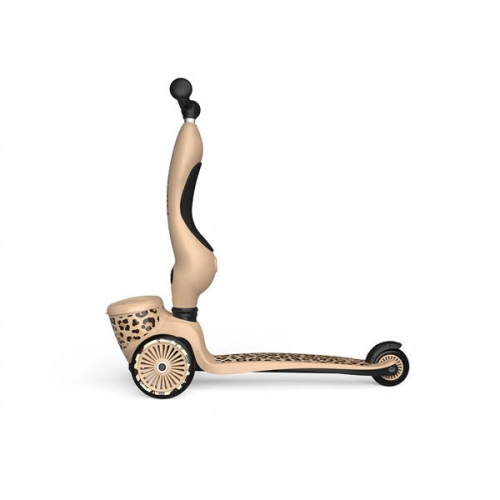 Scootandride Highwaykick 1 Lifestyle 2w1 Jeżdzik i Hulajnoga Trójkołowa z Zamykanym Schowkiem 1-5 lat Leopard