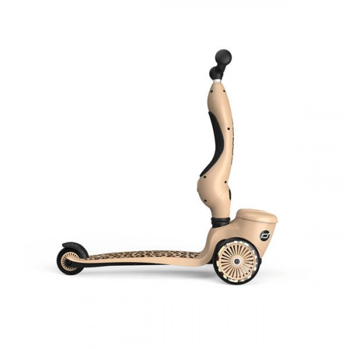 Scootandride Highwaykick 1 Lifestyle 2w1 Jeżdzik i Hulajnoga Trójkołowa z Zamykanym Schowkiem 1-5 lat Leopard