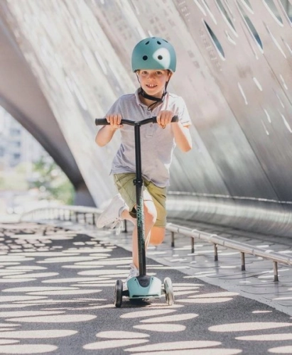 Scootandride Highwaykick 5 LED Hulajnoga Składana Ze Świecącymi Kółkami 5+  Peach