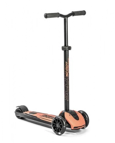 Scootandride Highwaykick 5 LED Hulajnoga Składana Ze Świecącymi Kółkami 5+  Peach