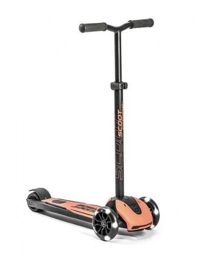 Scootandride Highwaykick 5 LED Hulajnoga Składana Ze Świecącymi Kółkami 5+  Peach