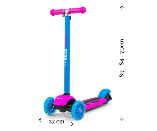 Skrejritenis Milly Mally Little Star Pink-Blue