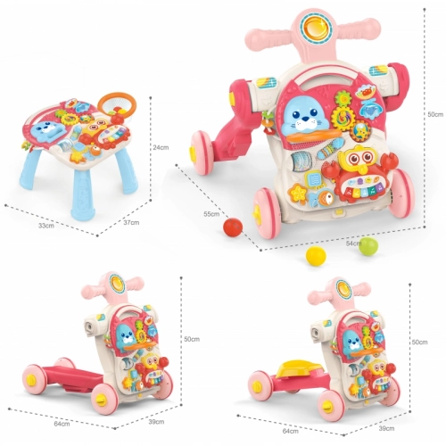 Staigulis 4in1 WOOPIE BABY Pink