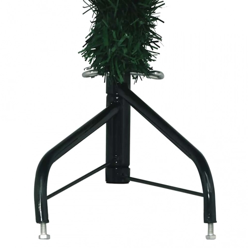 Stūra Mākslīgais Ziemassvētku Koks Zaļa 240 Cm Pvc Un Metāls Vidaxl