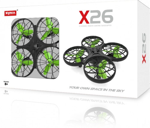 Syma X26 šķēršļu novēršanas RC drons 2.4Ghz bezgalvas drons