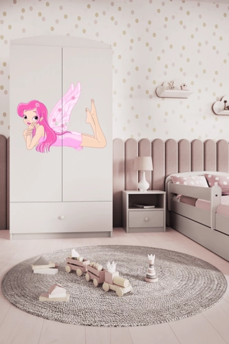 Szafa babydreams biała wróżka ze skrzydełkami