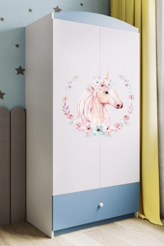 Szafa babydreams niebieska konik