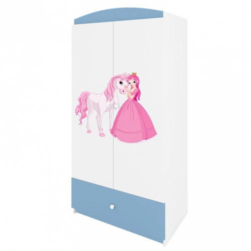 Szafa babydreams niebieska księżniczka konik