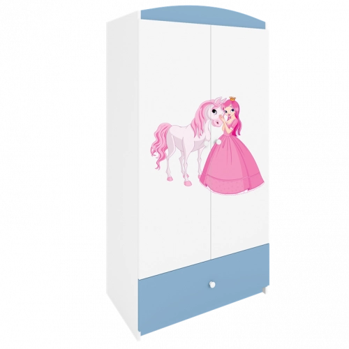 Szafa babydreams niebieska księżniczka konik