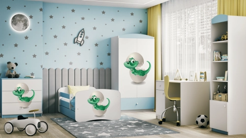 Szafa babydreams niebieska mały dino