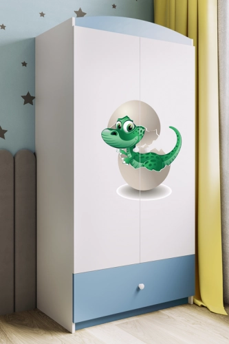 Szafa babydreams niebieska mały dino