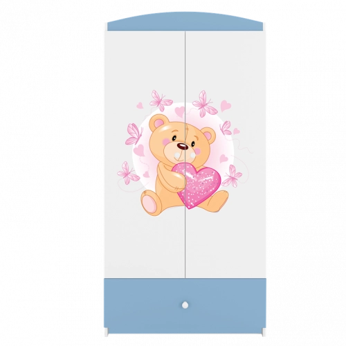 Szafa babydreams niebieska miś motylki