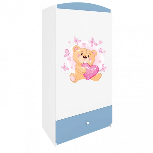 Szafa babydreams niebieska miś motylki