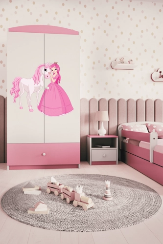 Szafa babydreams różowa księżniczka konik