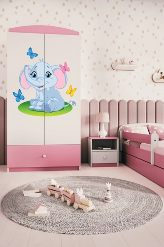 Szafa babydreams różowa słonik