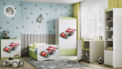 Szafa babydreams zielona auto wyścigowe