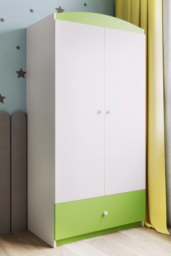 Szafa Babydreams zielona bez wzoru
