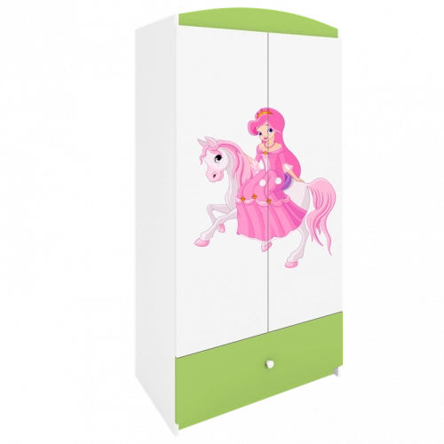 Szafa babydreams zielona księżniczka na koniku