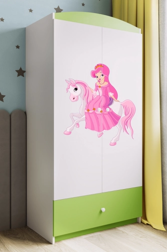 Szafa babydreams zielona księżniczka na koniku