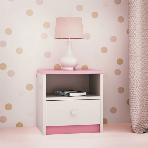 Szafka nocna babydreams różowa