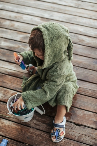 Детский халат Sepia Rose