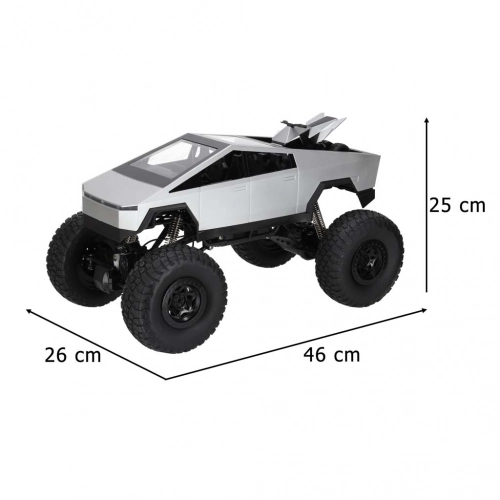 Tālvadības pikaps kravas automašīnas kāpšanas transportlīdzeklis 1:8 2.4GHz