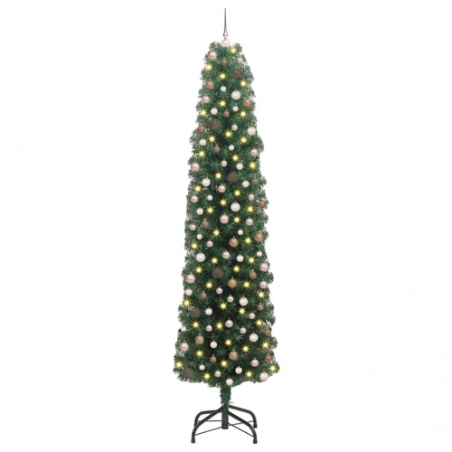 Tievā Ziemassvētku Egle Ar Statīvu Zaļa 61 X 61 X 240 Cm Vidaxl