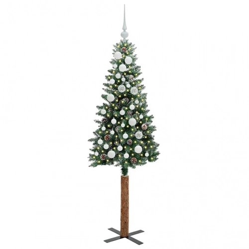 Tievā Ziemassvētku Egle Su 150 Led Zaļš Un Balts 150 Cm Vidaxl