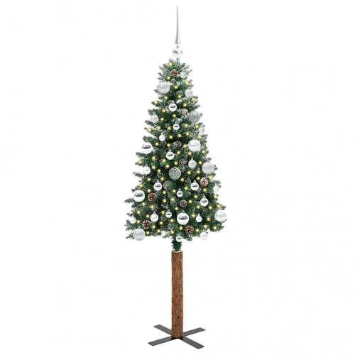Tievā Ziemassvētku Egle Su 150 Led Zaļš Un Balts 150 Cm Vidaxl
