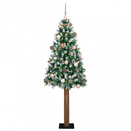 Tievā Ziemassvētku Egle Su 300 Led Zaļš Un Balts 180 Cm Vidaxl