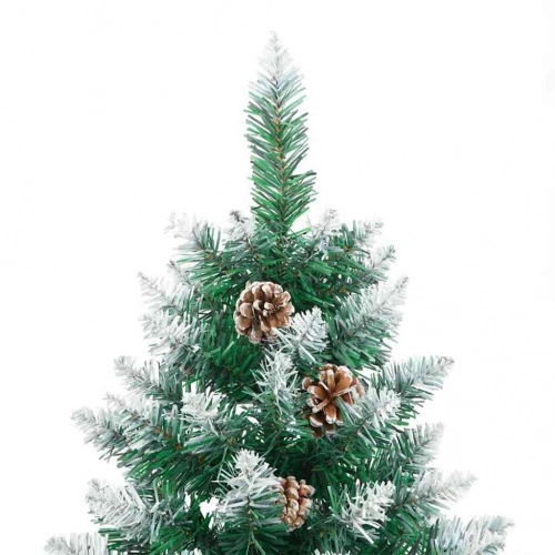 Tievā Ziemassvētku Egle Su 300 Led Zaļš Un Balts 180 Cm Vidaxl
