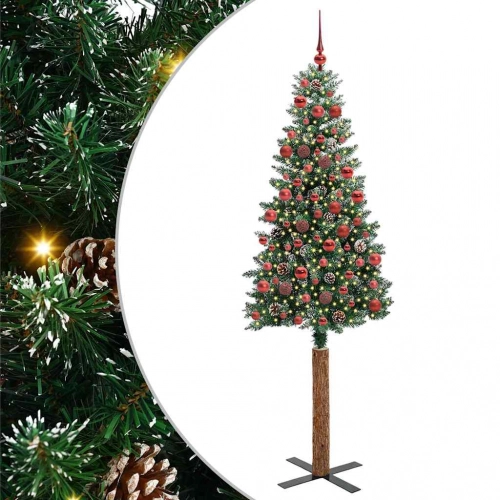 Tievā Ziemassvētku Egle Su 300 Led Zaļš Un Balts 180 Cm Vidaxl