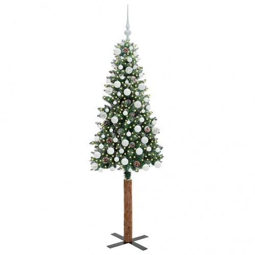 Tievā Ziemassvētku Egle Su 300 Led Zaļš Un Balts 180 Cm Vidaxl