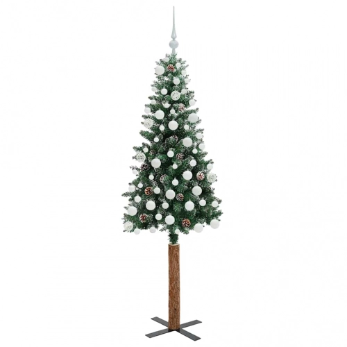 Tievā Ziemassvētku Egle Su 300 Led Zaļš Un Balts 180 Cm Vidaxl